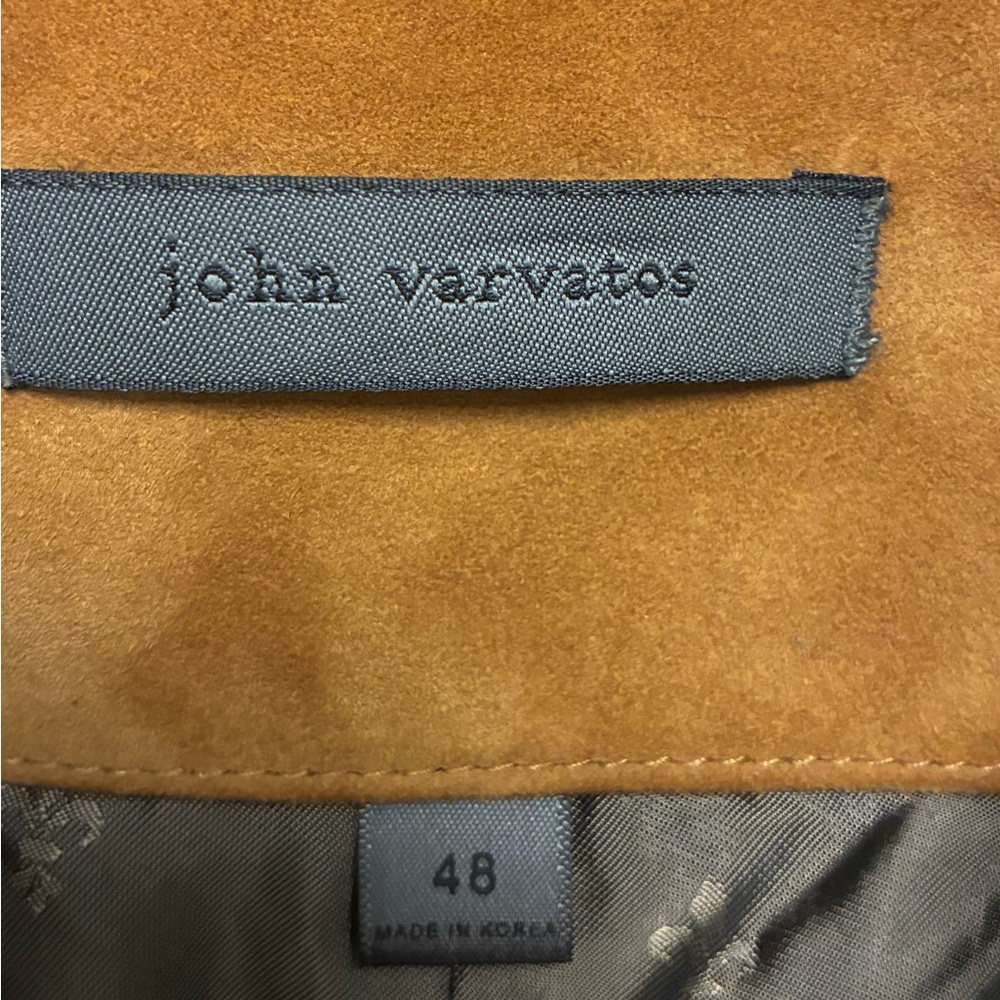 John Varvatos Collection Varick Multibutton Suede Jacket EU 48 USA 38 - Picture 7 of 9